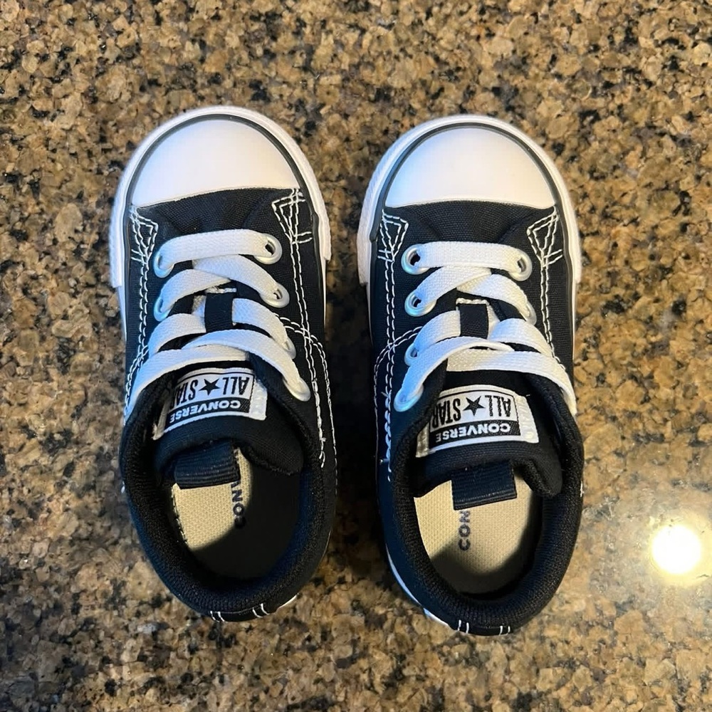 Converse Kids Black and White Sneakers